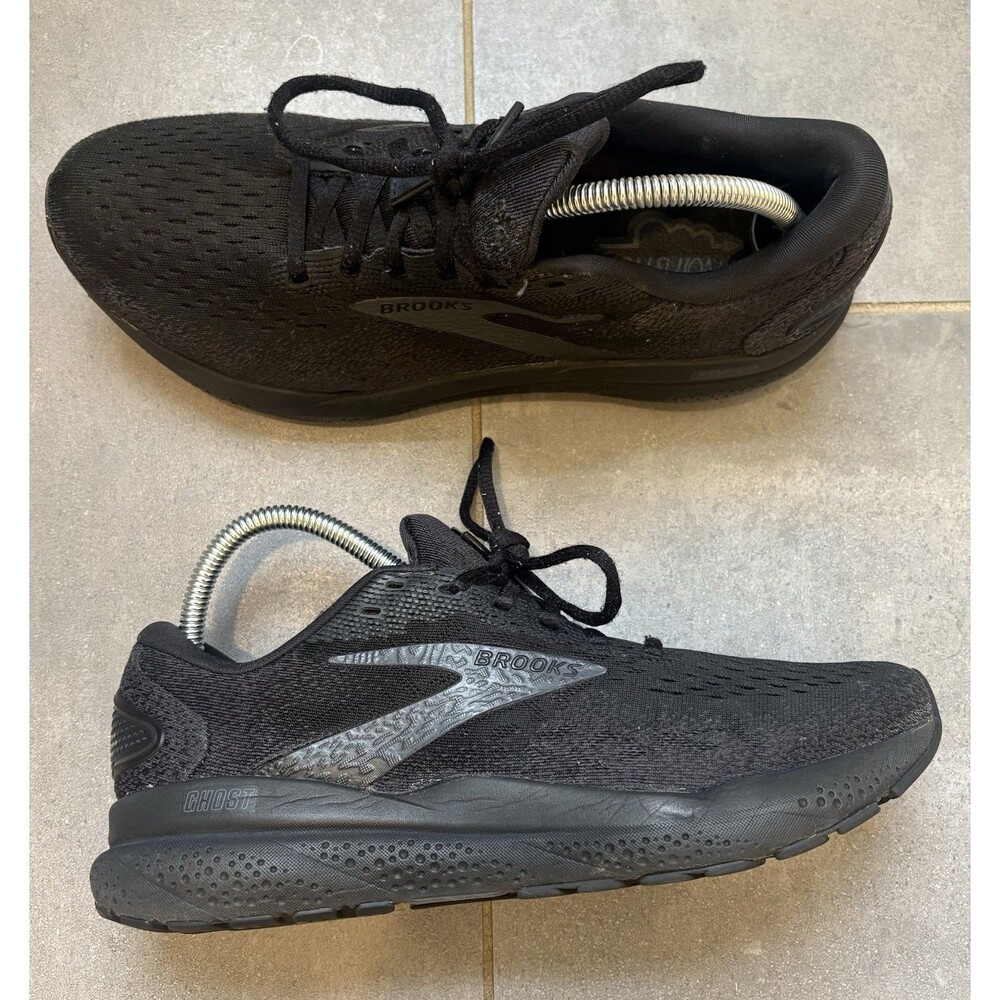 Brooks Ghost 16 Mens 9 Shoes Black 1104181D020 Running Sneaker Gym Walking